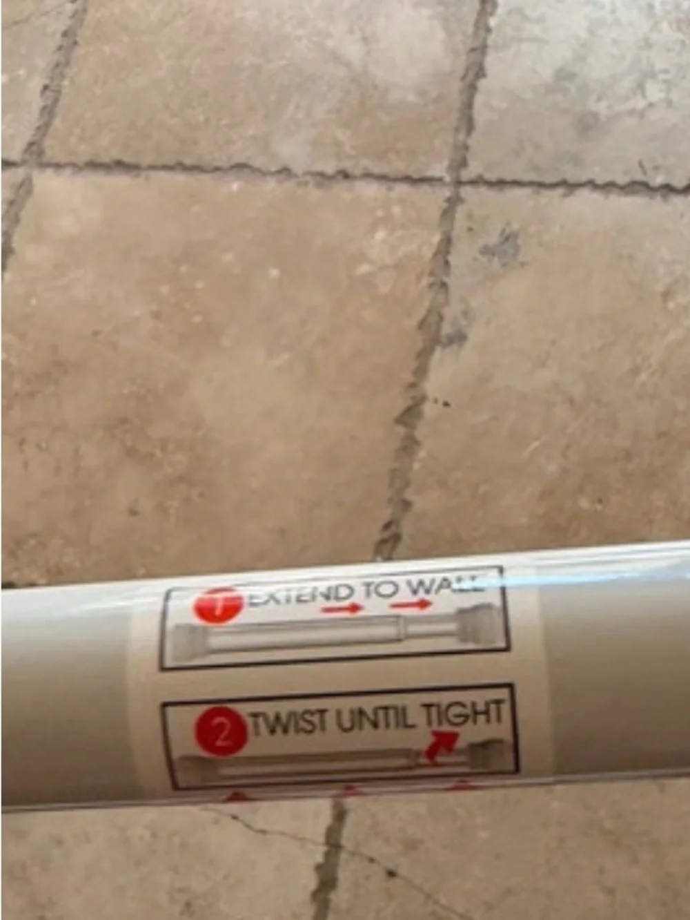 Gray Telescoping Curtain Rod - Simple Hardware